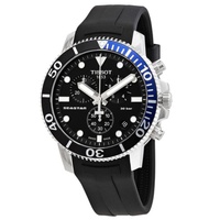 Tissot MEN'S Seastar 1000 Chronograph Rubber Black Dial Watch T120.417.17.051.02