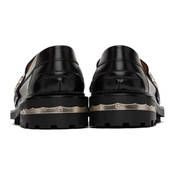  토가 풀라 토가 Toga Pulla SSENSE Exclusive Black Embellished Loafers 232492F121021