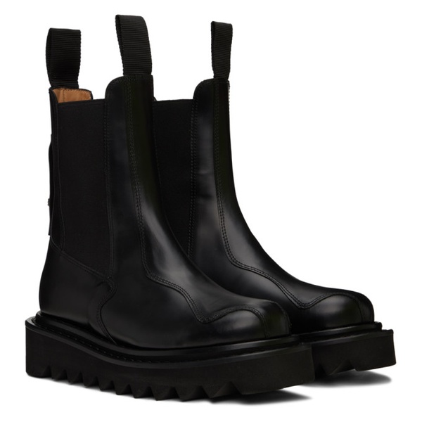 토가 풀라 토가 Toga Pulla SSENSE Exclusive Black Leather Chelsea Boots 231492F113008