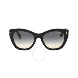 톰포드 Tom Ford Cara Smoke Gradient Cat Eye Ladies Sunglasses FT0940 01B 56
