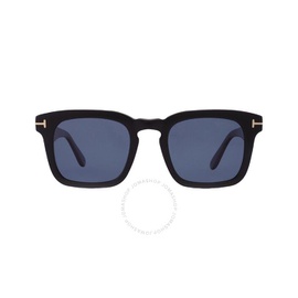 톰포드 Tom Ford Dax Polarized Blue Square Mens Sunglasses FT0751 01V 50