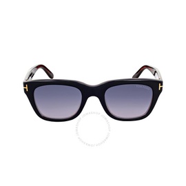 톰포드 Tom Ford Snowdon Smoke Gradient Square Mens Sunglasses FT0237 05B 50