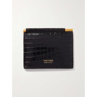 톰포드 TOM FORD Croc-Effect Leather Billfold Wallet and Money Clip 1647597330328404