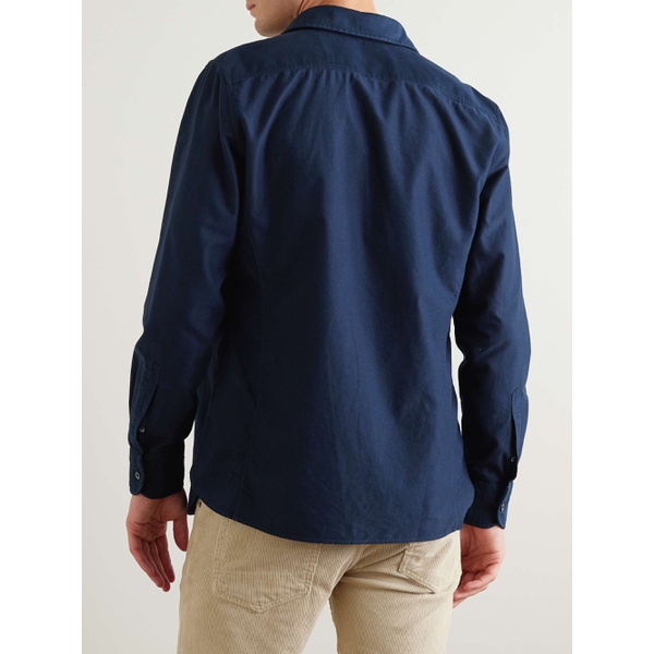 톰포드 톰포드 TOM FORD Panama Garment-Dyed Brushed-Cotton Shirt 1647597305717545