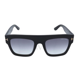 톰포드 Tom Ford Renee 52 mm Shiny Black Sunglasses FT0847 01B 52