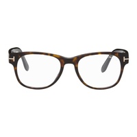 톰포드 TOM FORD Brown Soft Square Glasses 241076M133038
