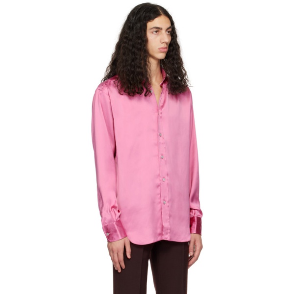 톰포드 톰포드 TOM FORD Pink Fluid Fit Shirt 222076M192034