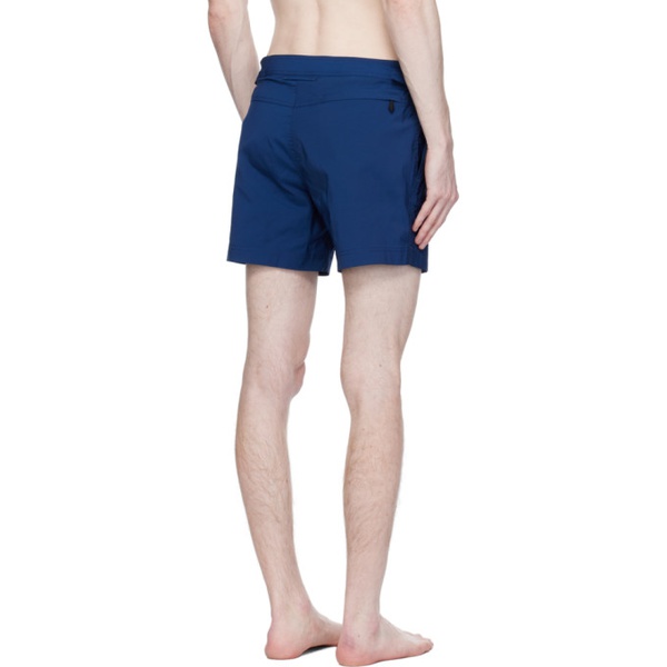 톰포드 톰포드 TOM FORD Blue Compact Swim Shorts 241076M193004