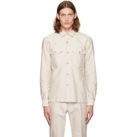 톰포드 TOM FORD 오프화이트 Off-White Buttoned Shirt 222076M192011