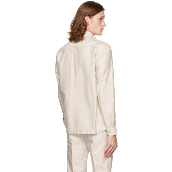 톰포드 톰포드 TOM FORD 오프화이트 Off-White Buttoned Shirt 222076M192011