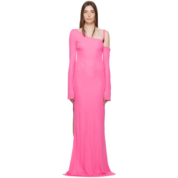 톰포드 톰포드 TOM FORD Pink Asymmetric Maxi Dress 232076F055003