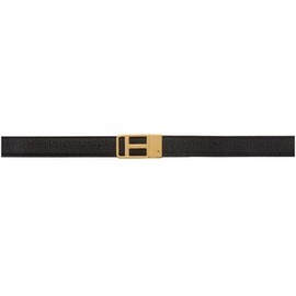 톰포드 TOM FORD Reversible Black Leather Belt 221076M131006