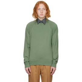 톰포드 TOM FORD Green Garment-Dyed Sweatshirt 222076M204001