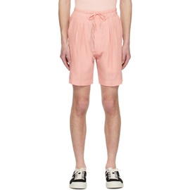 톰포드 TOM FORD Pink Pleated Shorts 231076M193018