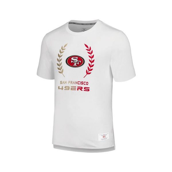 타미힐피거 Tommy Hilfiger Mens White San Francisco 49ers Miles T-shirt 17993720