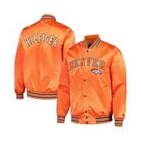 Tommy Hilfiger Mens Orange Denver Broncos Elliot Varsity Full-Snap Jacket 16329739