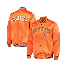 Tommy Hilfiger Mens Orange Denver Broncos Elliot Varsity Full-Snap Jacket 16329739