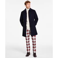 Tommy Hilfiger Mens Modern-Fit Solid 오버코트 Overcoat 16015217