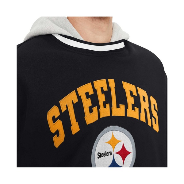 타미힐피거 Tommy Hilfiger Mens Black Pittsburgh Steelers Ivan Fashion Pullover Hoodie 17428785