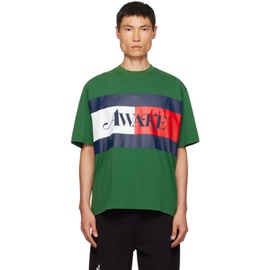 Tommy Jeans Green 어웨이크 뉴욕 Awake NY 에디트 Edition T-Shirt 232844M213008