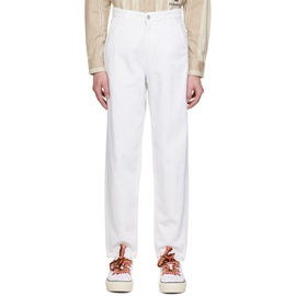 Tommy Jeans White Embroidered Jeans 231844M186000