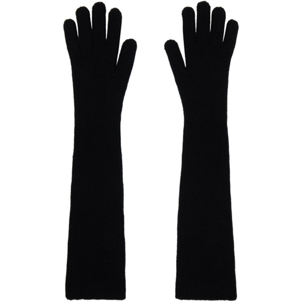  UMBER POSTPAST Black Applique Gloves 232731F012004