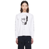 언더커버 UNDERCOVER White Printed Long Sleeve T-Shirt 241414M213016
