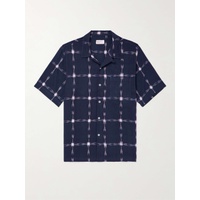UNIVERSAL WORKS 로아 Road Convertible-Collar Indigo-Dyed Cotton Shirt 1647597308365535