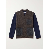 UNIVERSAL WORKS Colour-Block Wool-Blend Fleece Cardigan 1647597323883128