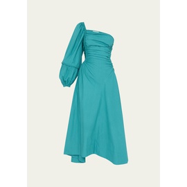 Ulla Johnson Fiorella One-Shoulder Pintuck Midi Dress 4431225