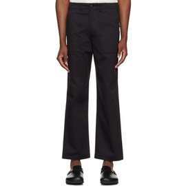 Universal Works Black Fatigue Trousers 242674M191000