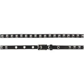 VAQUERA Black Studded Belt 241999M131000