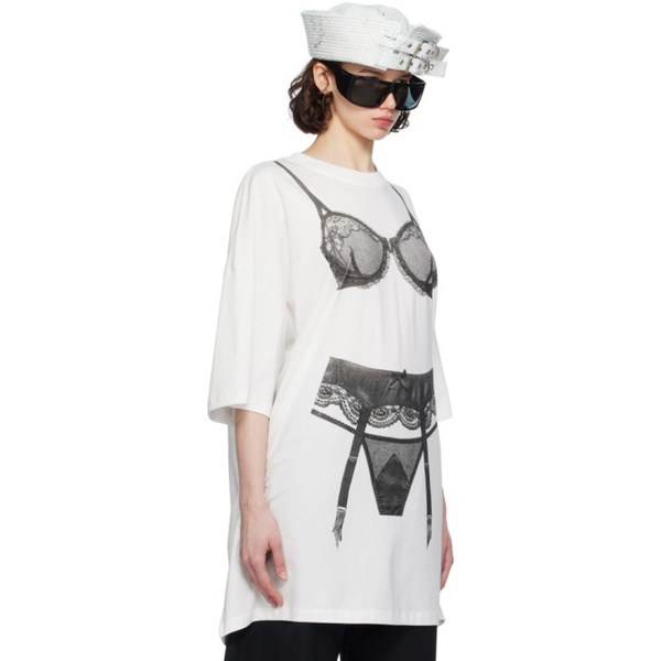  VAQUERA White & Black Trompe Loeil T-Shirt 241999F110005
