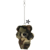 VAQUERA Khaki & Brown Camo Teddy Bear Keychain 241999M148000