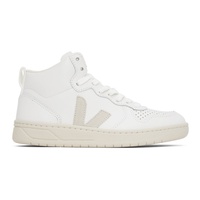 베자 VEJA White V-15 Leather Sneakers 241610M236000