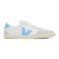 베자 VEJA White & Blue Volley Canvas Sneakers 241610M237056