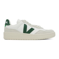 베자 VEJA White & Green V-90 Sneakers 241610M237062