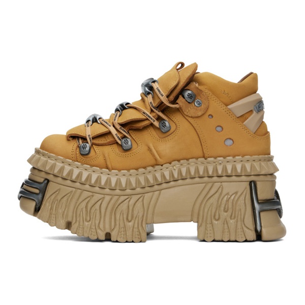  베트멍 VETEMENTS Tan New Rock 에디트 Edition Platform Sneakers 241669F128002