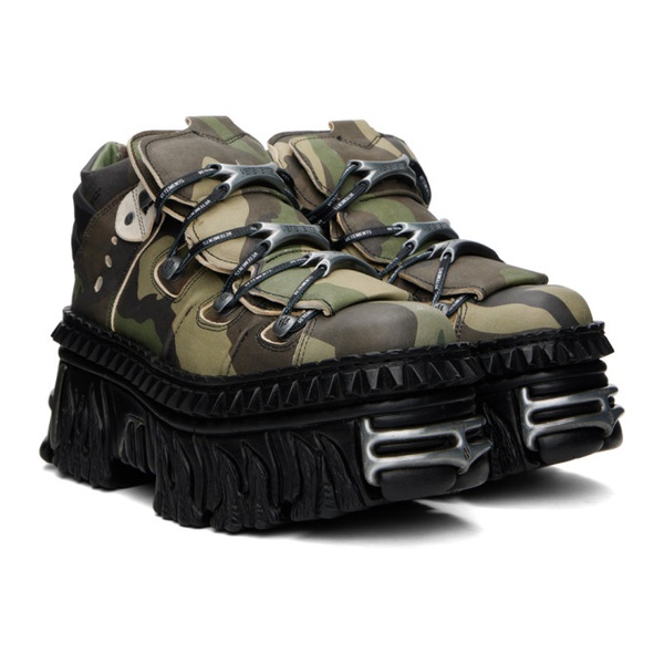 베트멍 VETEMENTS Khaki New Rock 에디트 Edition Platform Sneakers 241669M237002