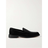 VINNY Suede and Croc-Effect Leather Loafers 1647597306050760