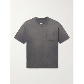 비즈빔 VISVIM Jumbo Distressed Garment-Dyed Cotton-Jersey T-Shirt 1647597315465708