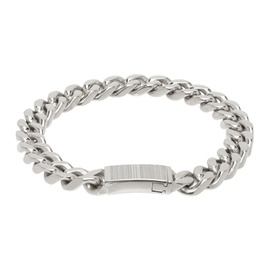 VTMNTS Silver Curb Chain Bracelet 241254M142006