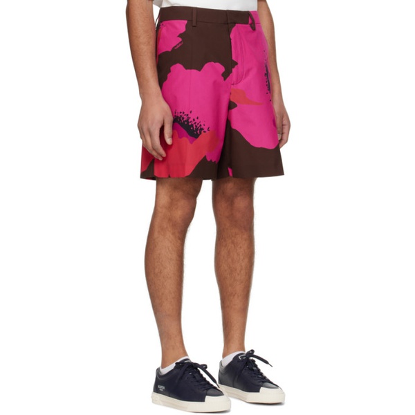 발렌티노 발렌티노 Valentino Pink Floral Shorts 241476M193010