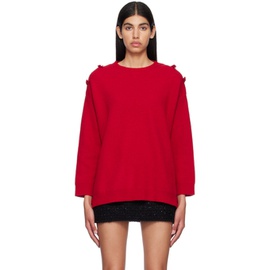 발렌티노 Valentino Red Bow Sweater 231476F096006