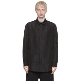 발렌티노 Valentino Black Silk Shirt 222476M192011