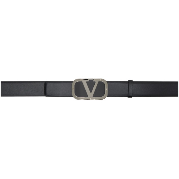  발렌티노 Valentino Garavani Black VLogo Belt 232807M131018