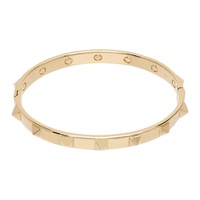 발렌티노 Valentino Garavani Gold Rockstud Bangle Bracelet 241807M142001