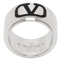 발렌티노 Valentino Garavani Silver VLogo Signature Ring 241807M147003