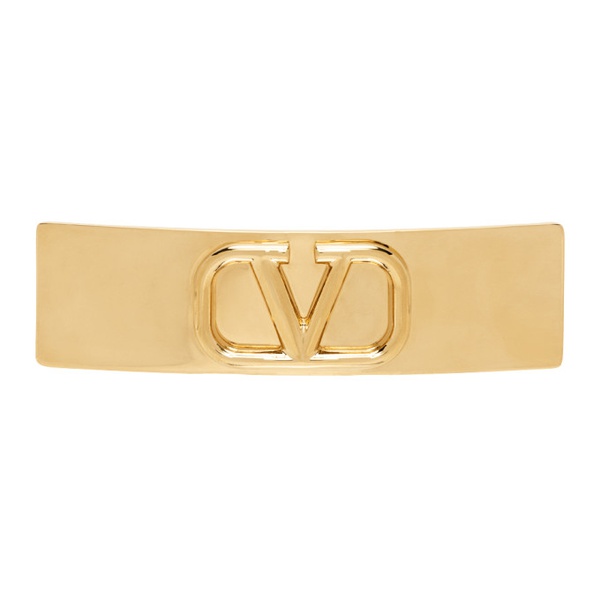  발렌티노 Valentino Garavani Gold VLogo Signature Hair Clip 241807F018000