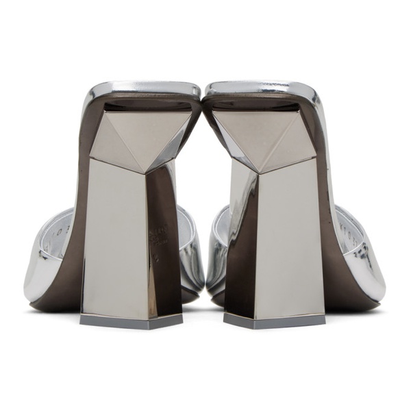  발렌티노 Valentino Garavani Silver One Stud Hyper Sandals 232807F125023